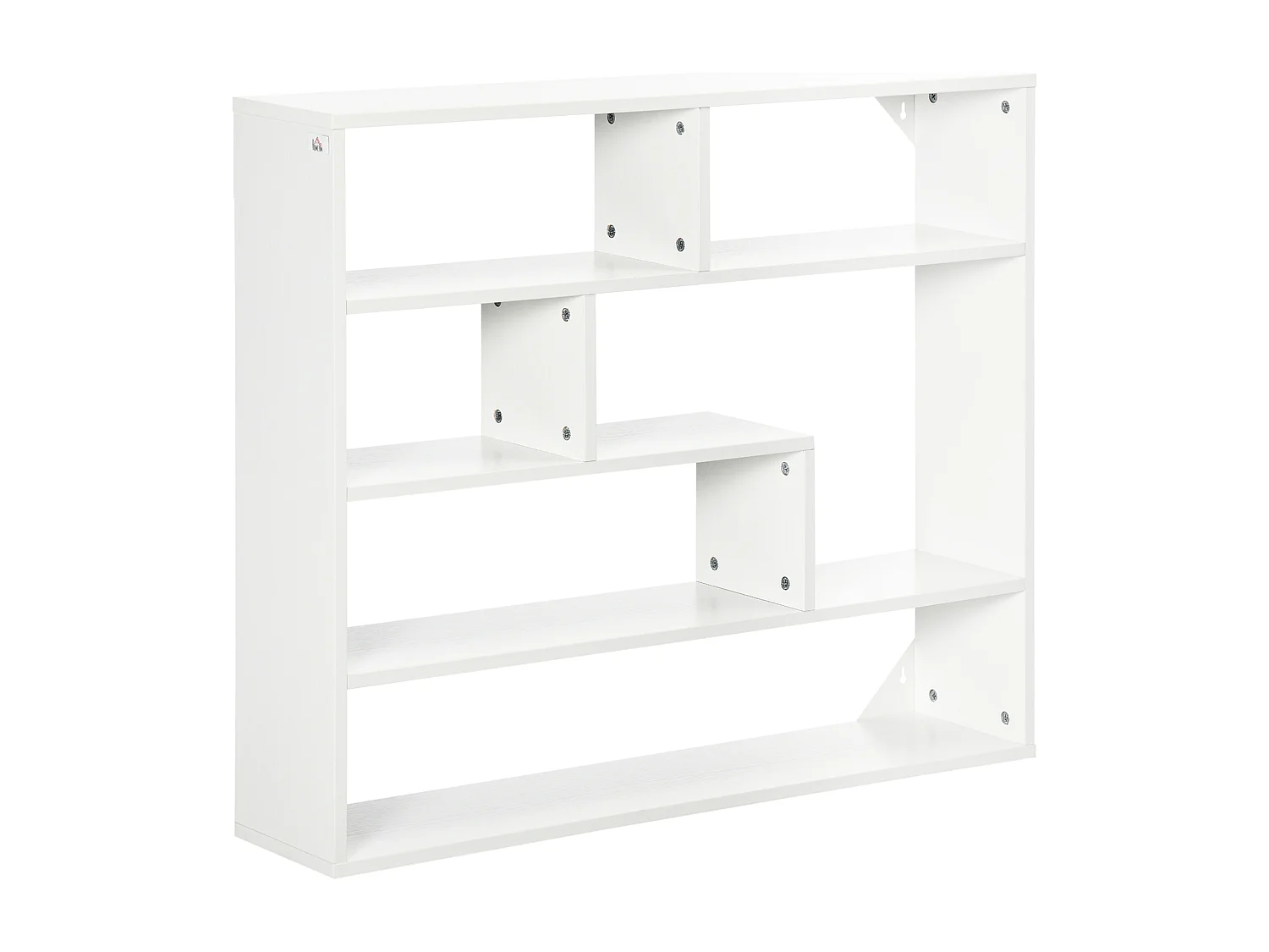 Estantería de pared blanco 94x19.5x80 cm HOMCOM