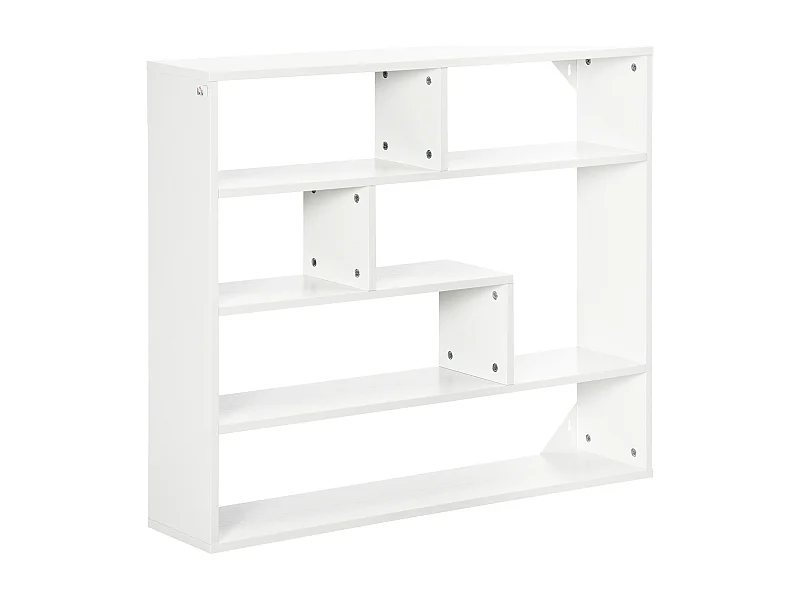 Estantería de pared blanco 94x19.5x80 cm HOMCOM