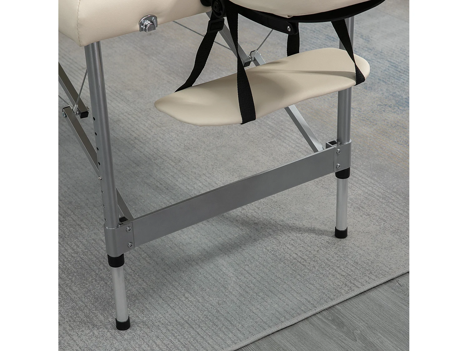 Camilla de masaje beige 186x71x83 cm HOMCOM