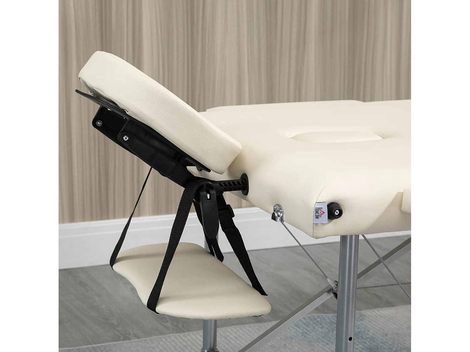 Camilla de masaje beige 186x71x83 cm HOMCOM