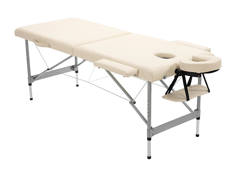 Camilla de masaje beige 186x71x83 cm HOMCOM