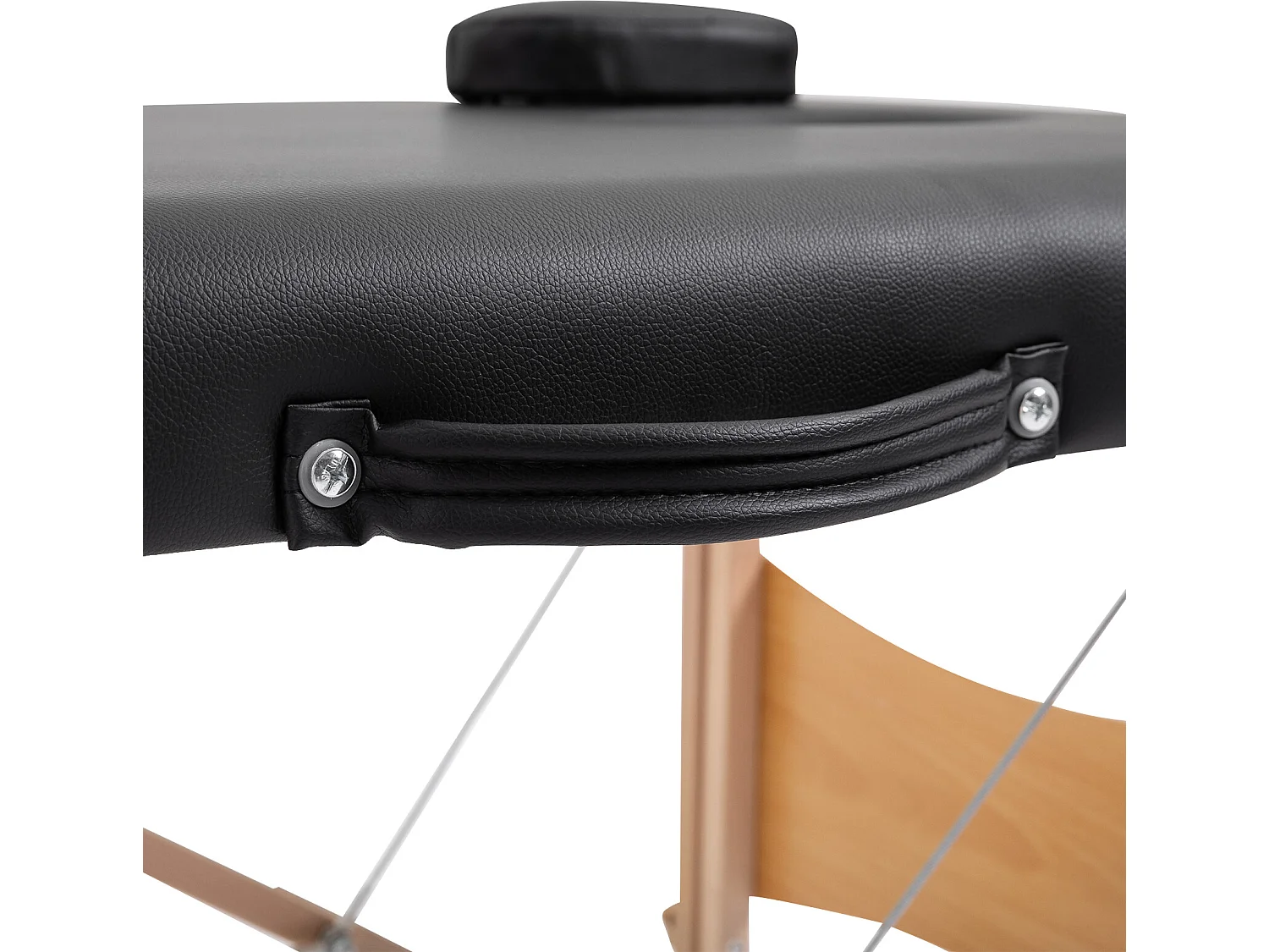 Camilla de masaje negro 186x60x81 cm HOMCOM