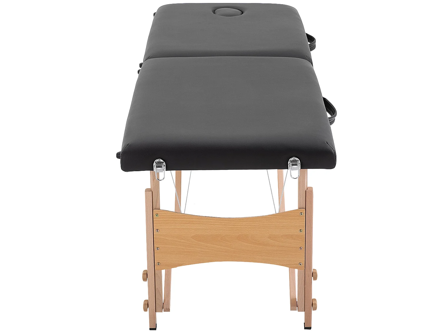 Camilla de masaje negro 186x60x81 cm HOMCOM