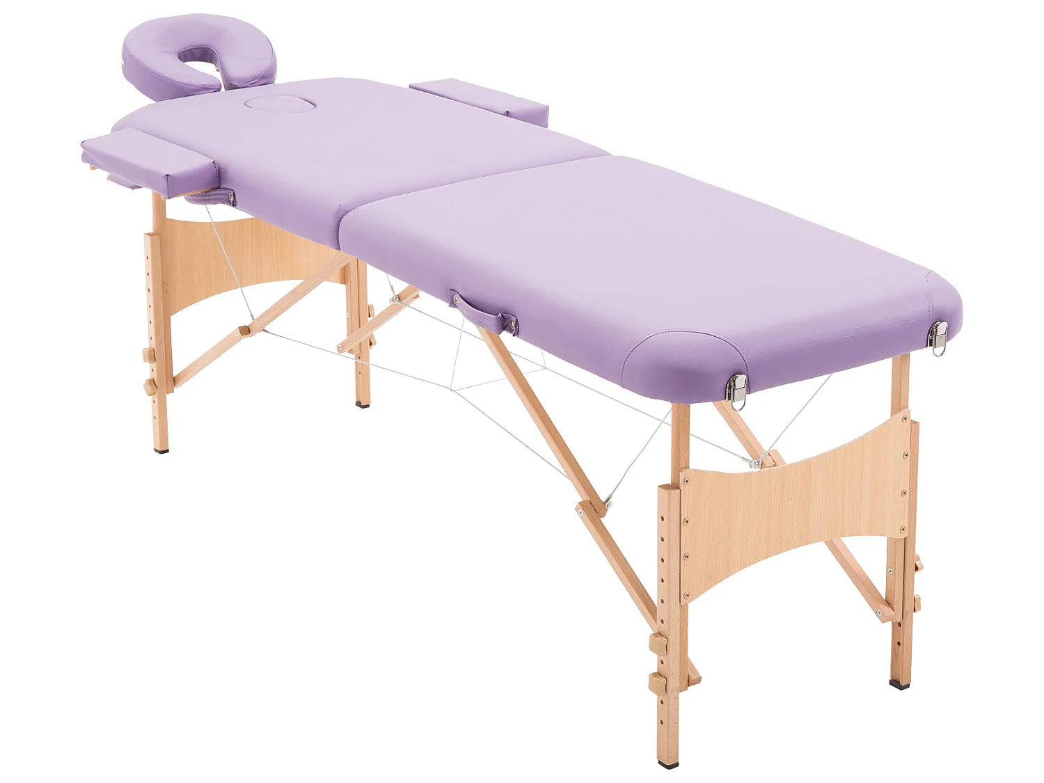 Camilla de masaje plegable púrpura 185x60x88 cm HOMCOM