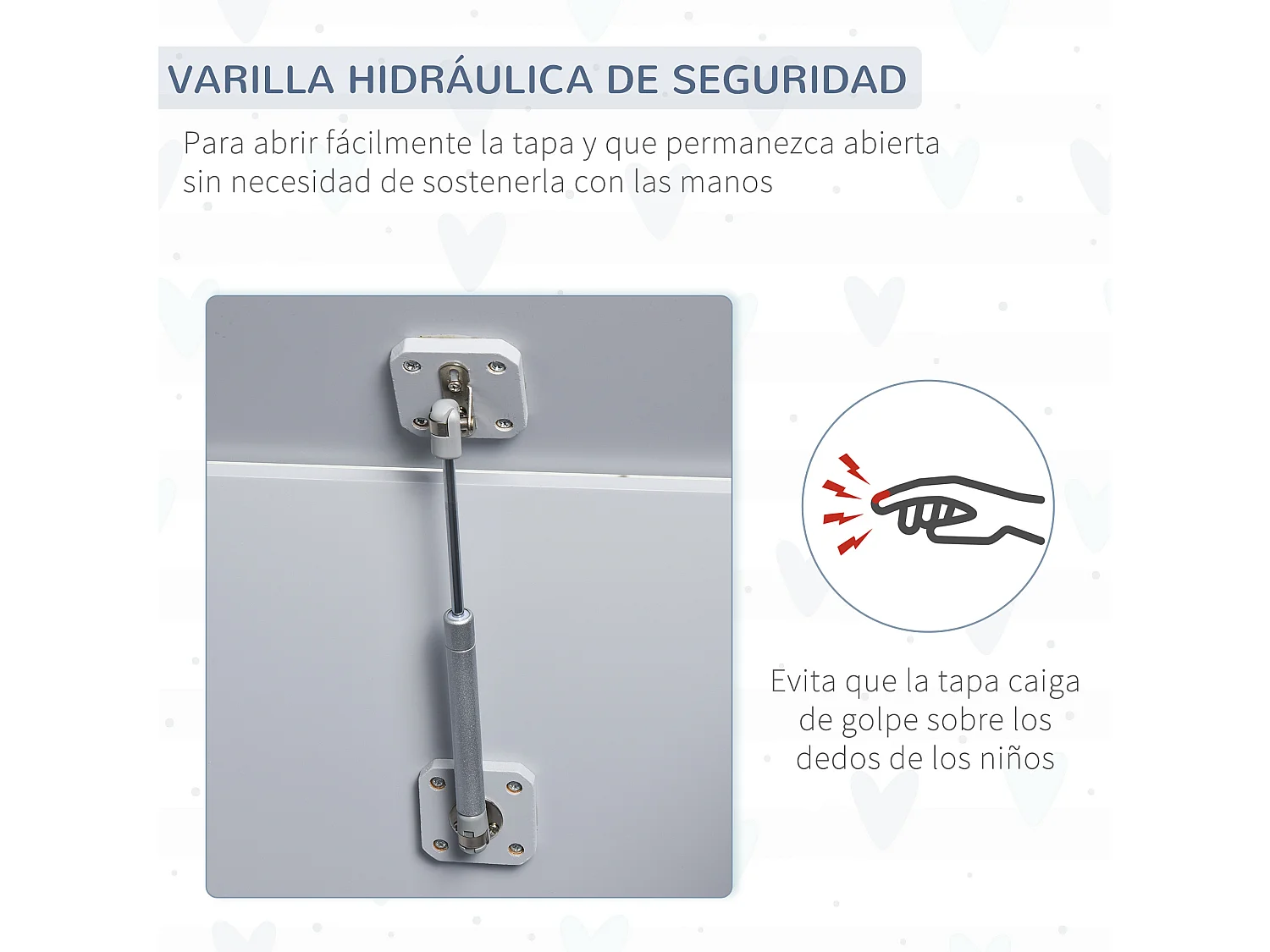 Caja de almacenaje gris 60x40x48 cm HOMCOM