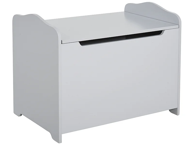 Caja de almacenaje gris 60x40x48 cm HOMCOM