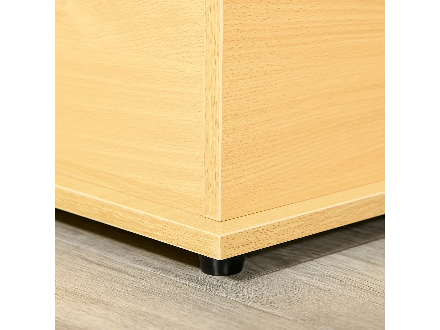 Baúl de almacenamiento madera de haya 100x40x40 cm HOMCOM