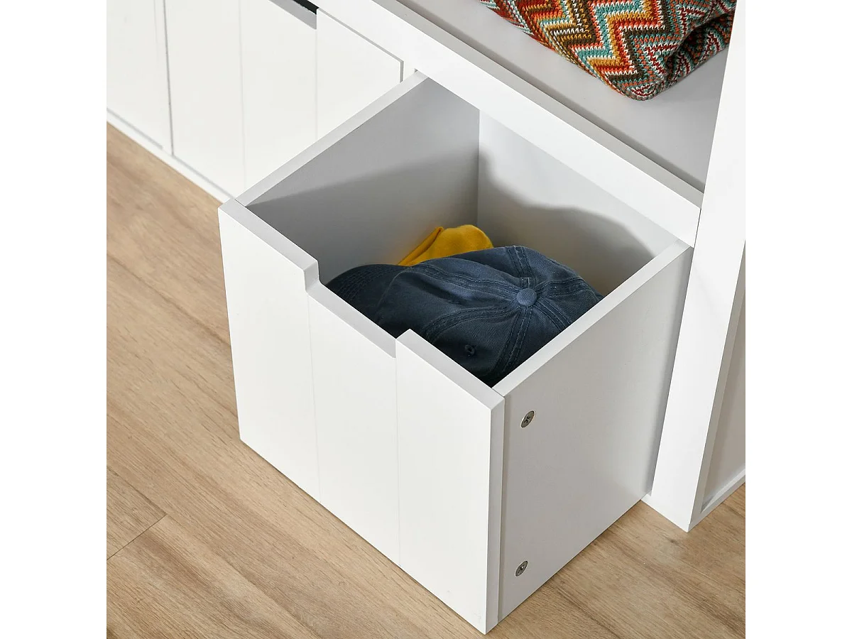 Aparador de salón blanco 102x33x61.5 cm HOMCOM