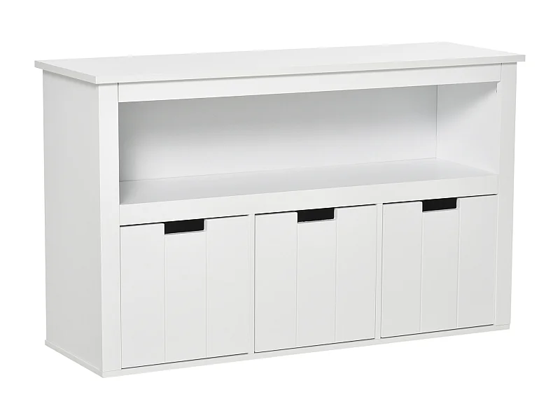 Aparador de salón blanco 102x33x61.5 cm HOMCOM
