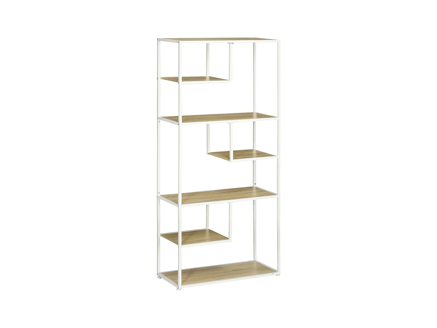 Estantería de almacenaje roble 83x34x180 cm HOMCOM