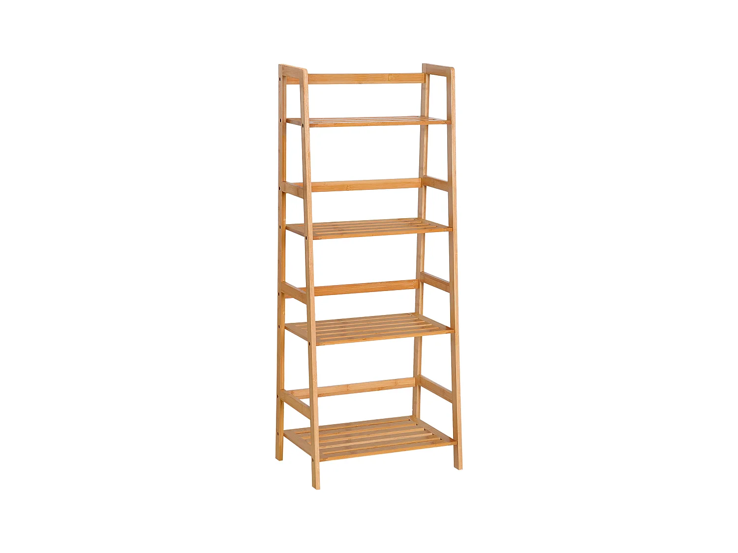 Estantería de bambú bambú natural 48x30x119cm HOMCOM