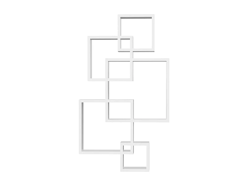 Estantería de pared blanco 49.5x10.2x86 cm HOMCOM