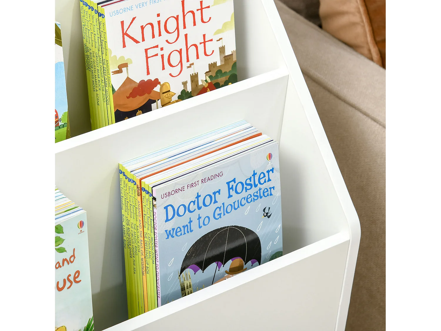 Estantería infantil blanco 60x29.9x90 cm HOMCOM