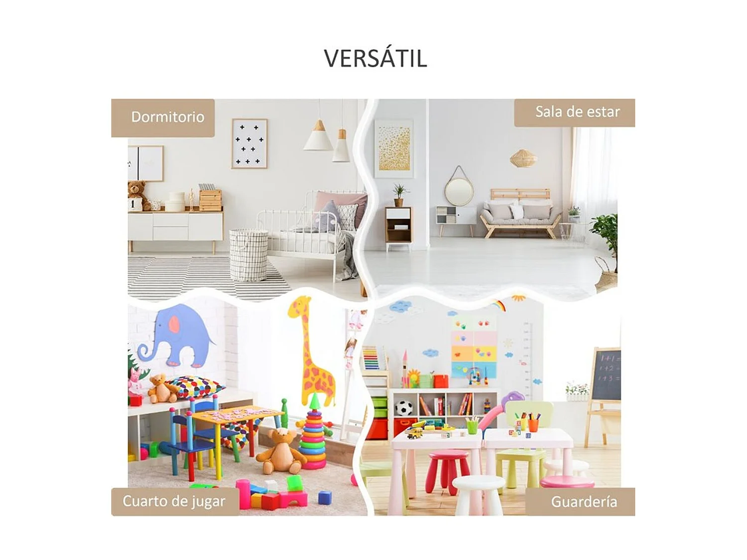 Estantería infantil blanco 60x29.9x90 cm HOMCOM