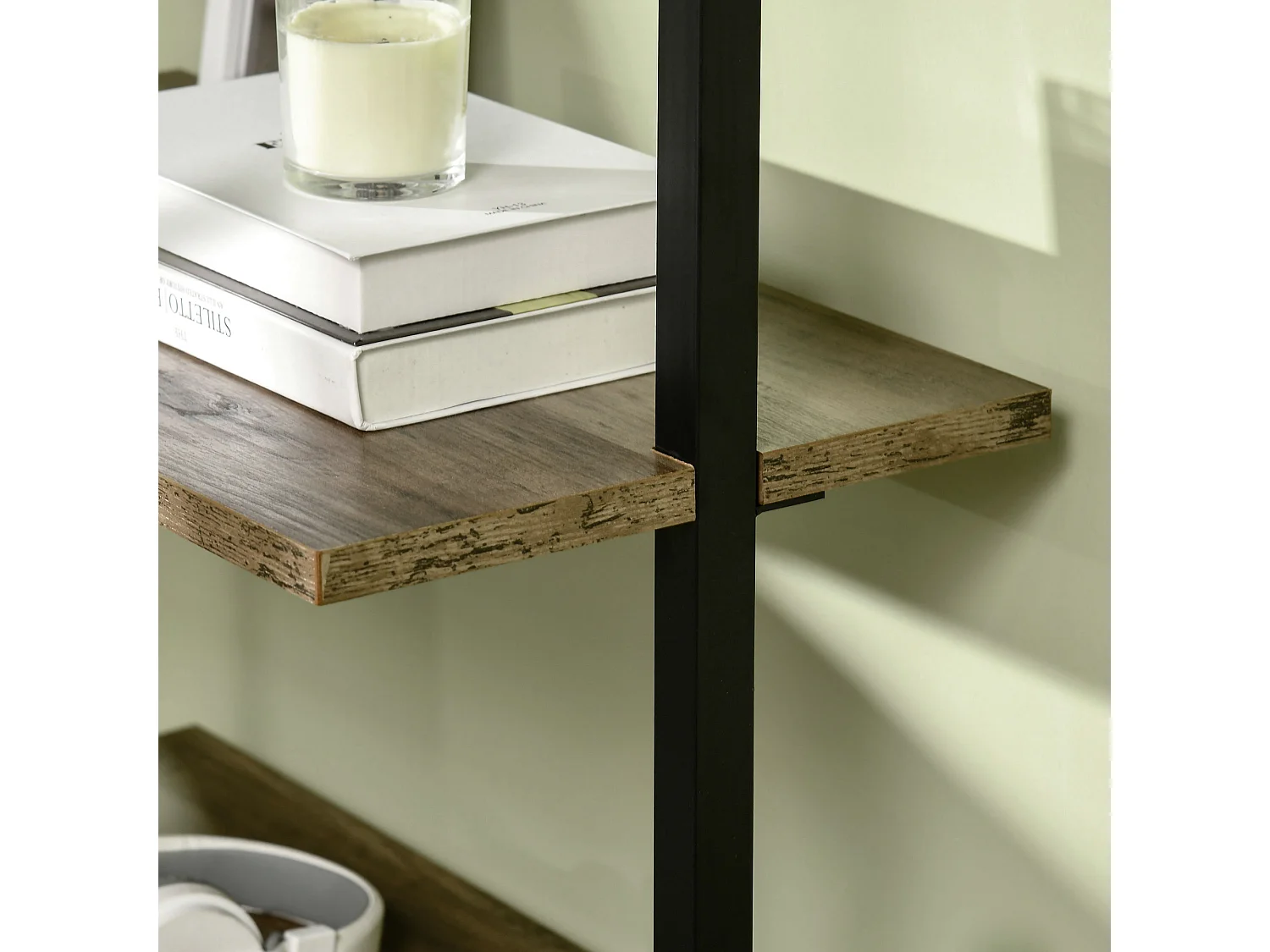 Estantería de escalera marrón 60x30x184.5 cm HOMCOM