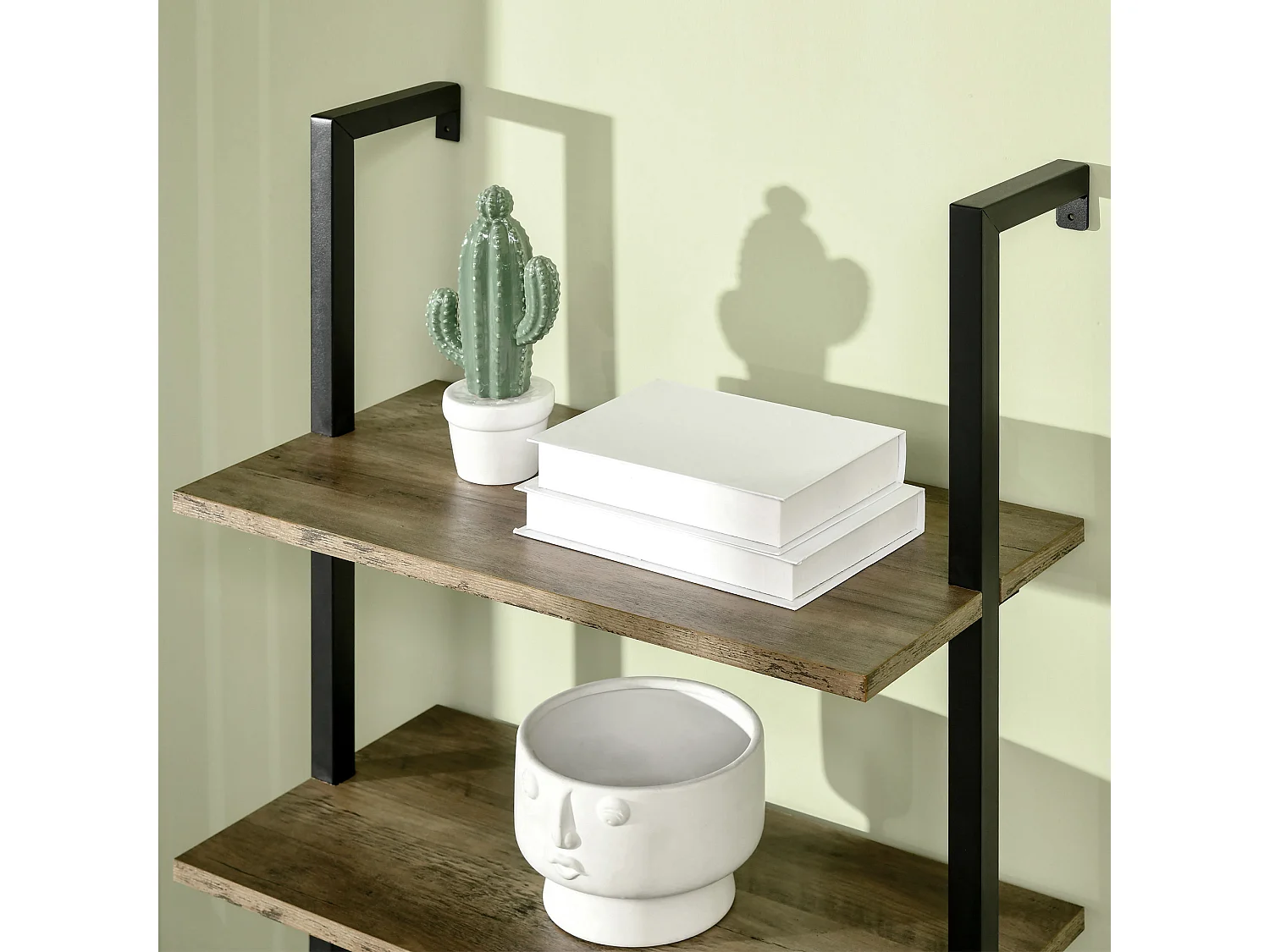 Estantería de escalera marrón 60x30x184.5 cm HOMCOM