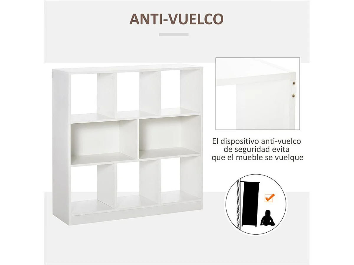 Estantería blanco 97.5x30x100 cm HOMCOM