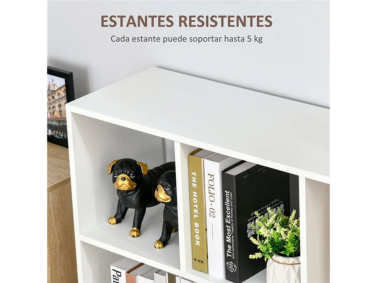 Estantería blanco 97.5x30x100 cm HOMCOM