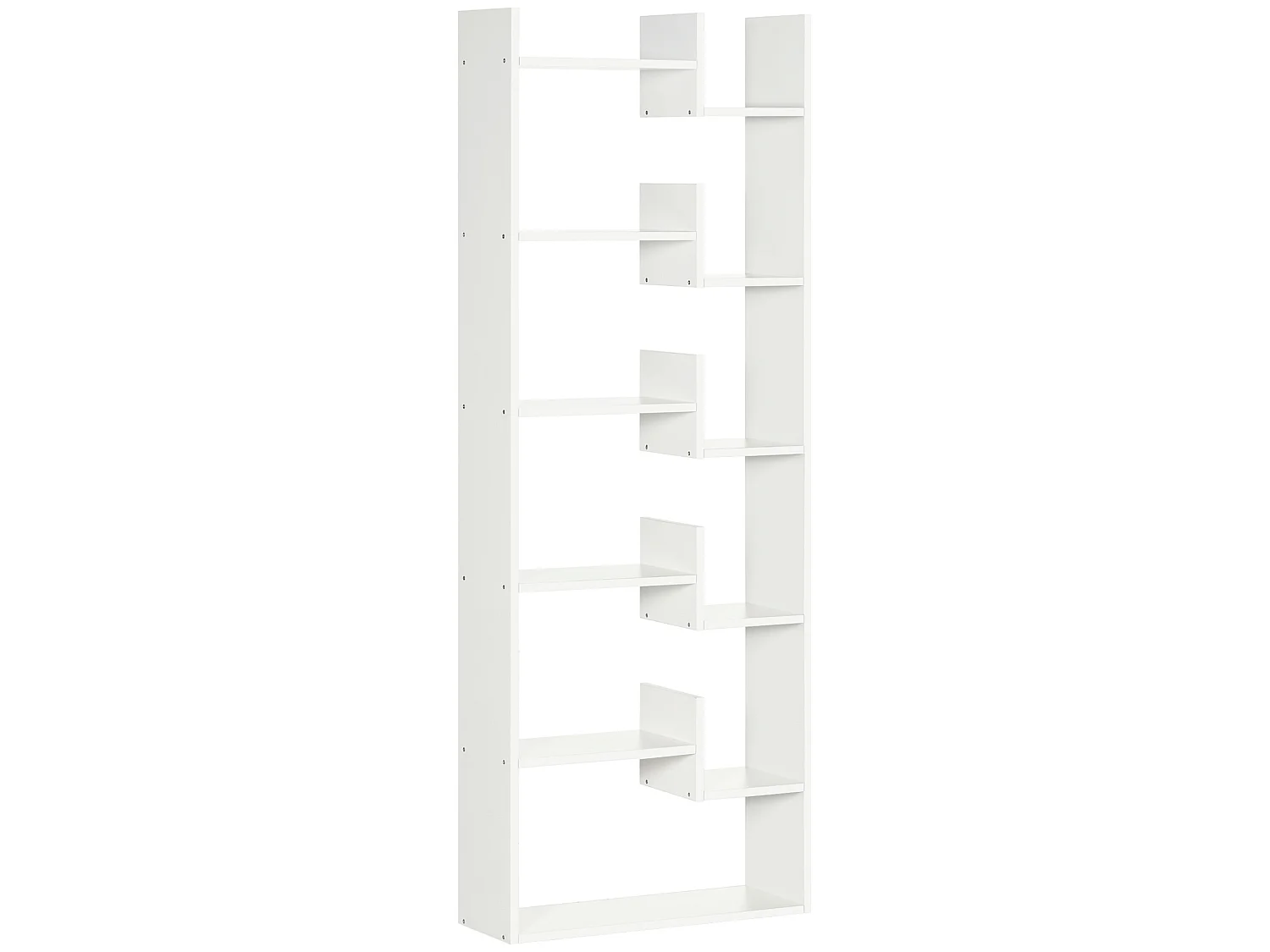Estante para libros blanco 61x21.6x162.6 cm HOMCOM