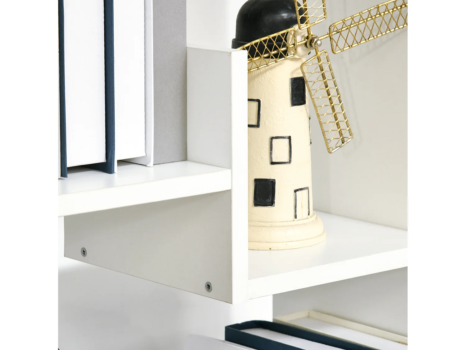 Estante para libros blanco 61x21.6x162.6 cm HOMCOM