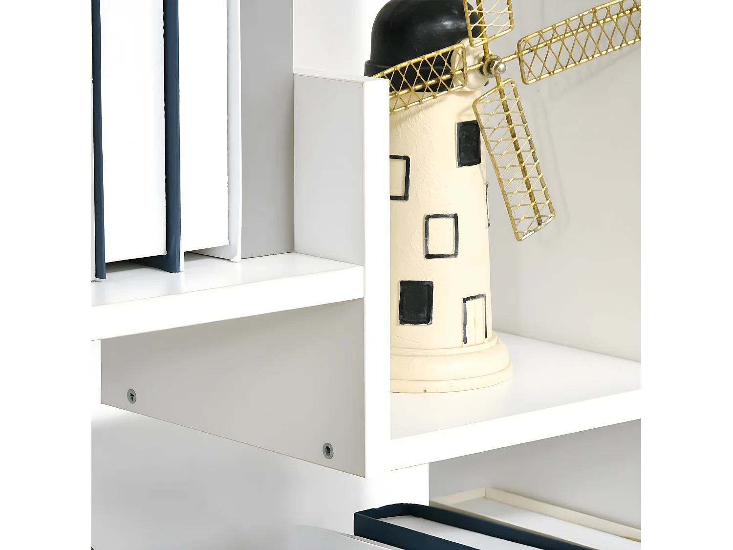 Estante para libros blanco 61x21.6x162.6 cm HOMCOM