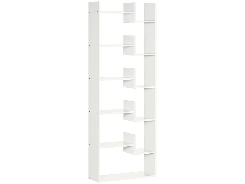 Estante para libros blanco 61x21.6x162.6 cm HOMCOM