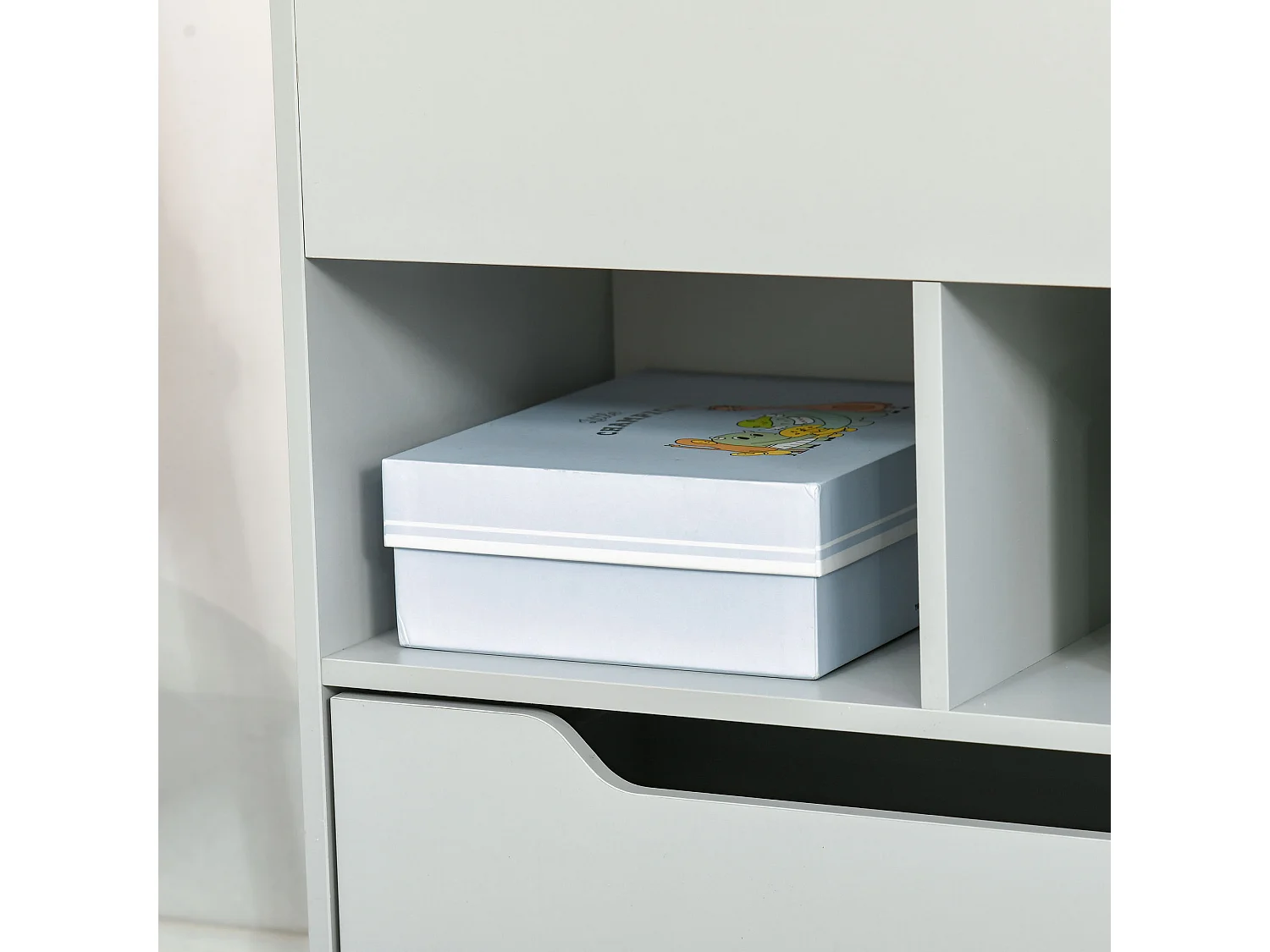 Estantería infantil gris 60x29.9x90 cm HOMCOM