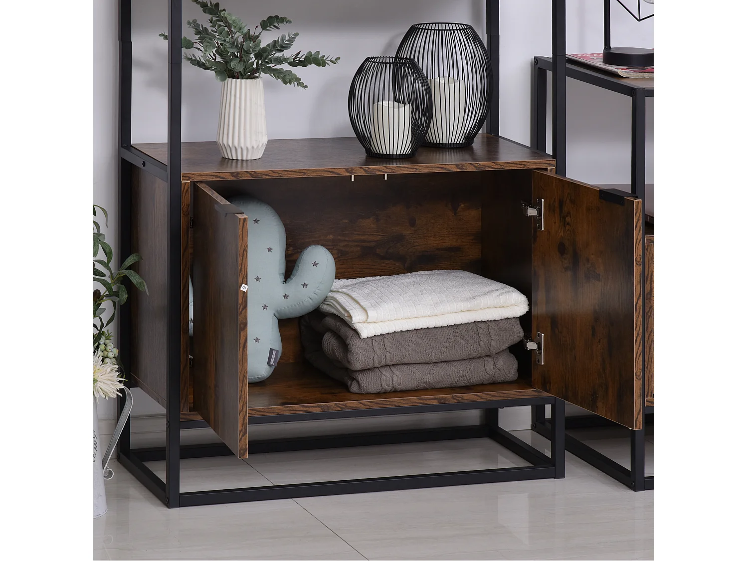 Estantería marrón 76x33x162.5 cm HOMCOM