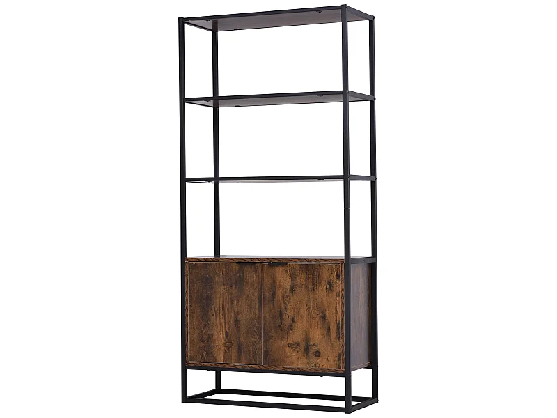 Estantería marrón 76x33x162.5 cm HOMCOM