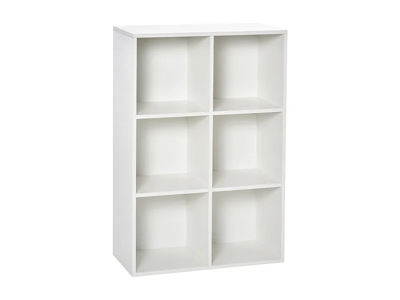 Estantería para libros blanco 65.5x30x97.5 cm HOMCOM