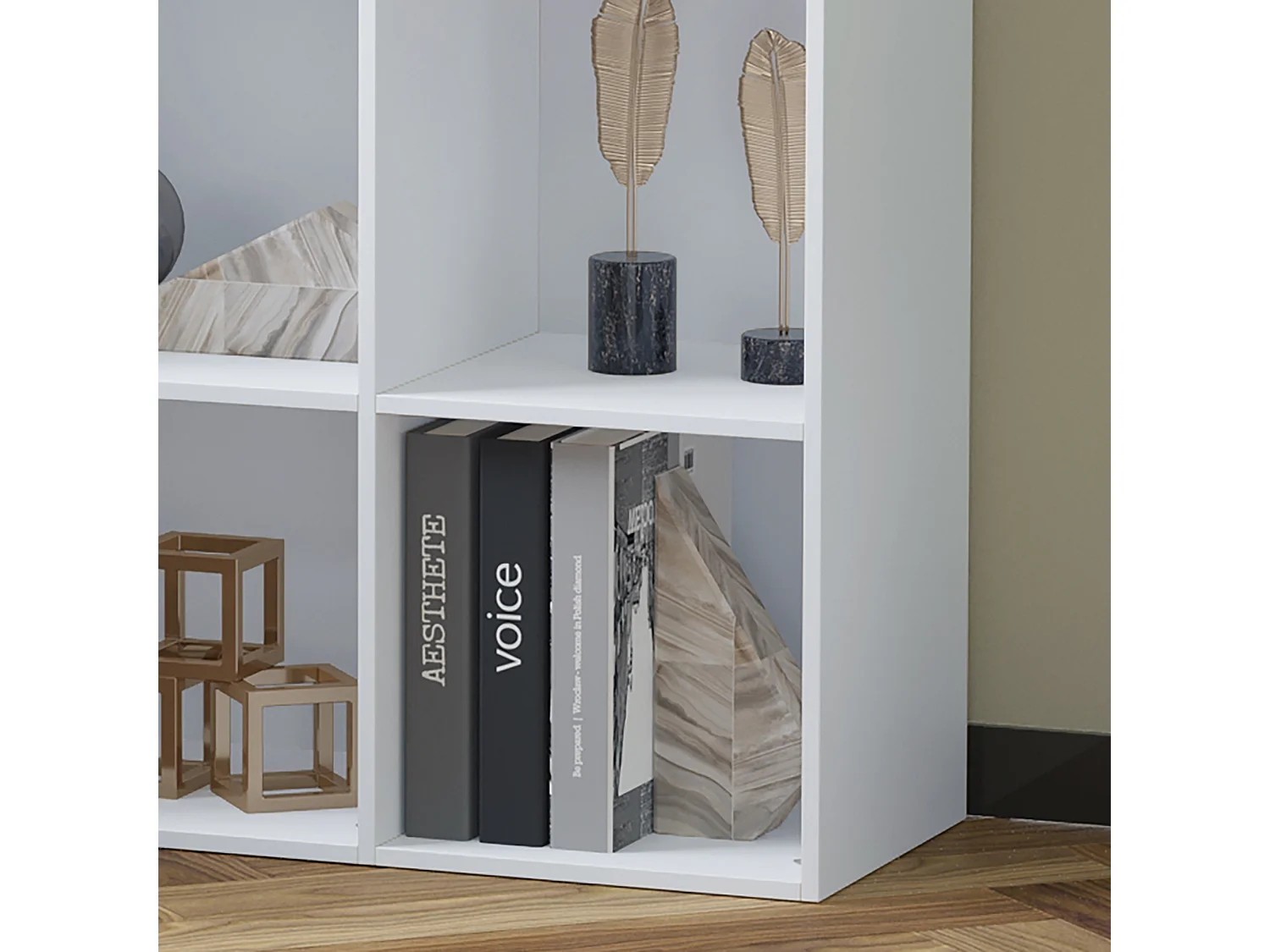 Estantería en forma de escalera blanco 91.5x29.5x91.5 cm HOMCOM