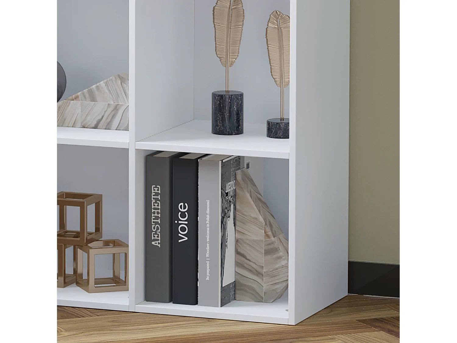 Estantería en forma de escalera blanco 91.5x29.5x91.5 cm HOMCOM