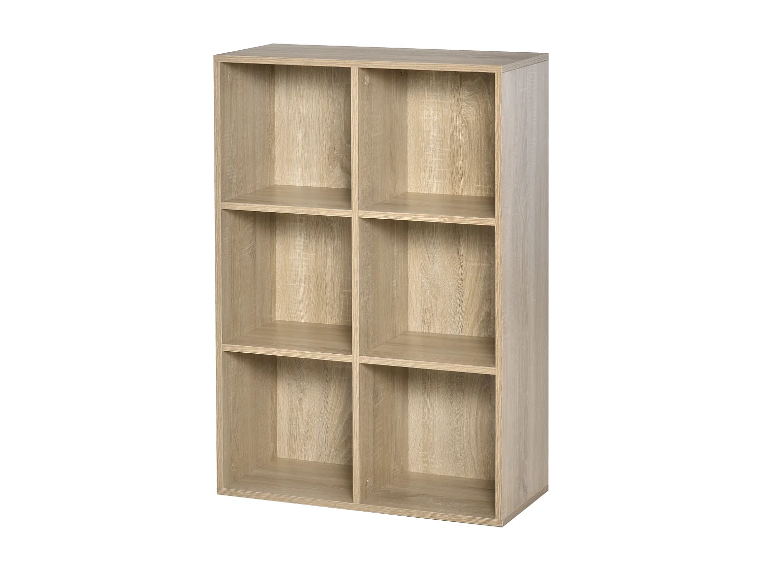 Estantería para libros roble 65.5x30x97.5 cm HOMCOM