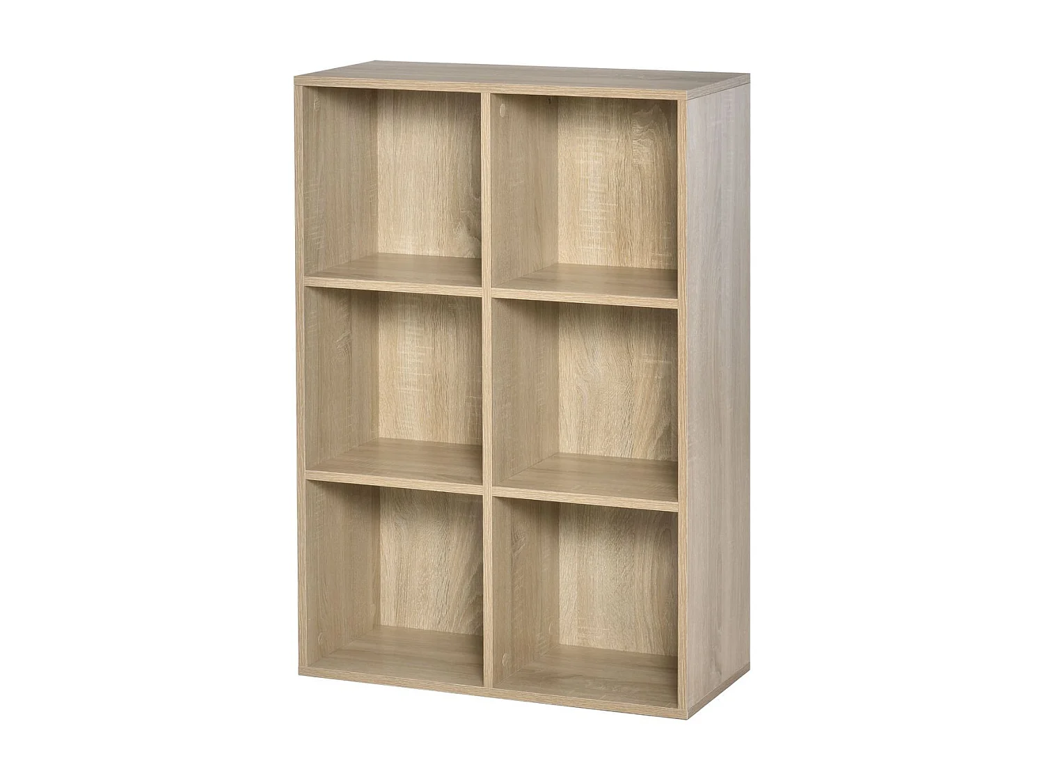 Estantería para libros roble 65.5x30x97.5 cm HOMCOM
