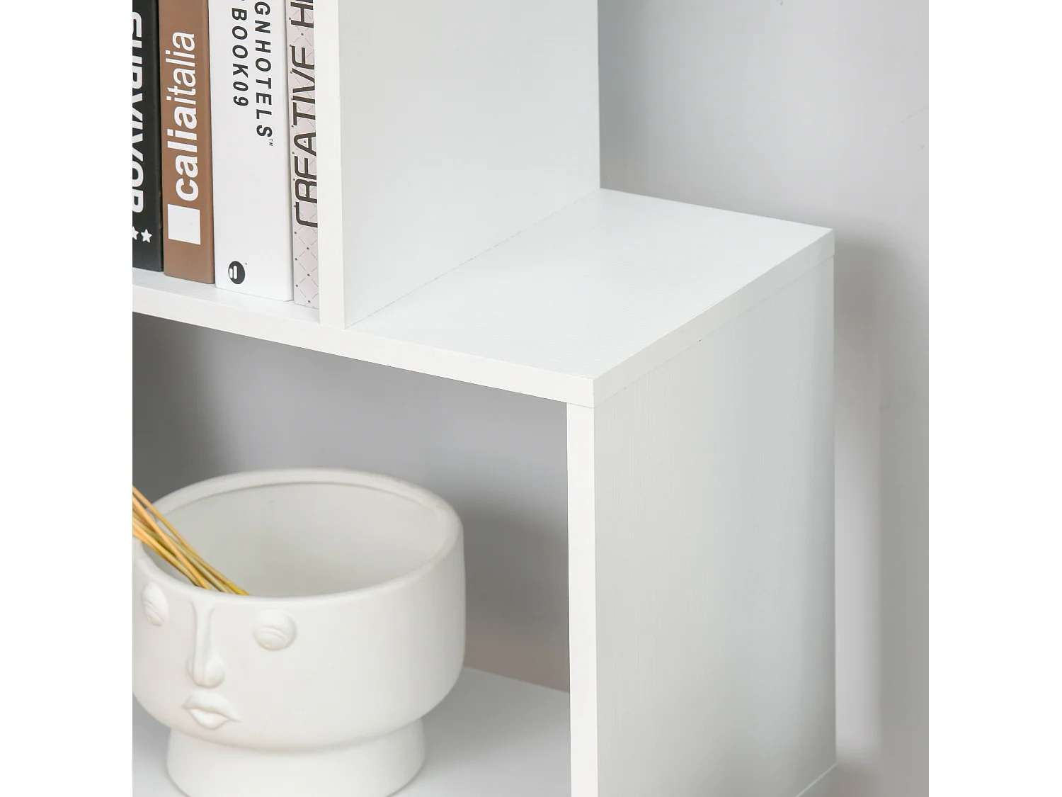 Estantería librería blanco 80x24x191cm HOMCOM