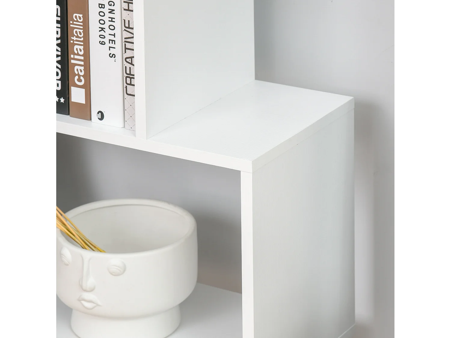 Estantería librería blanco 80x24x191cm HOMCOM