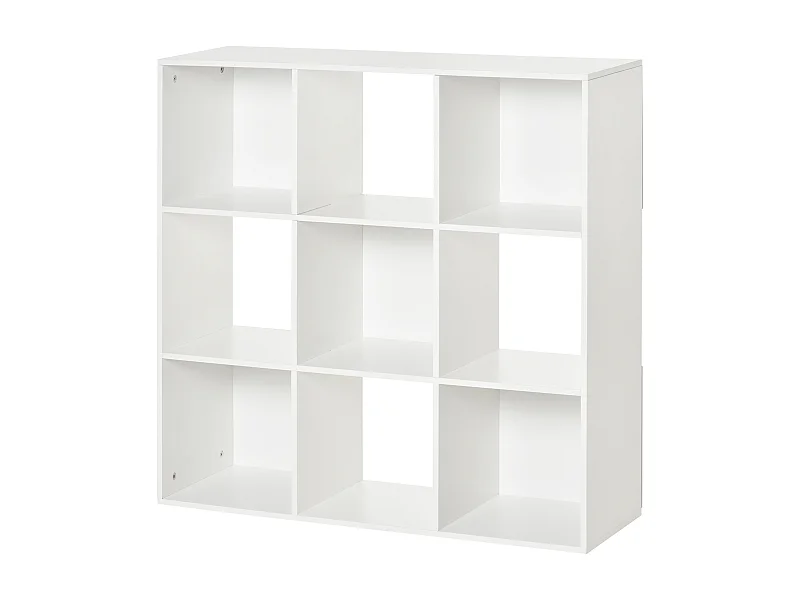 Estantería librería 3 niveles blanco 91.5x29.5x91.5cm HOMCOM