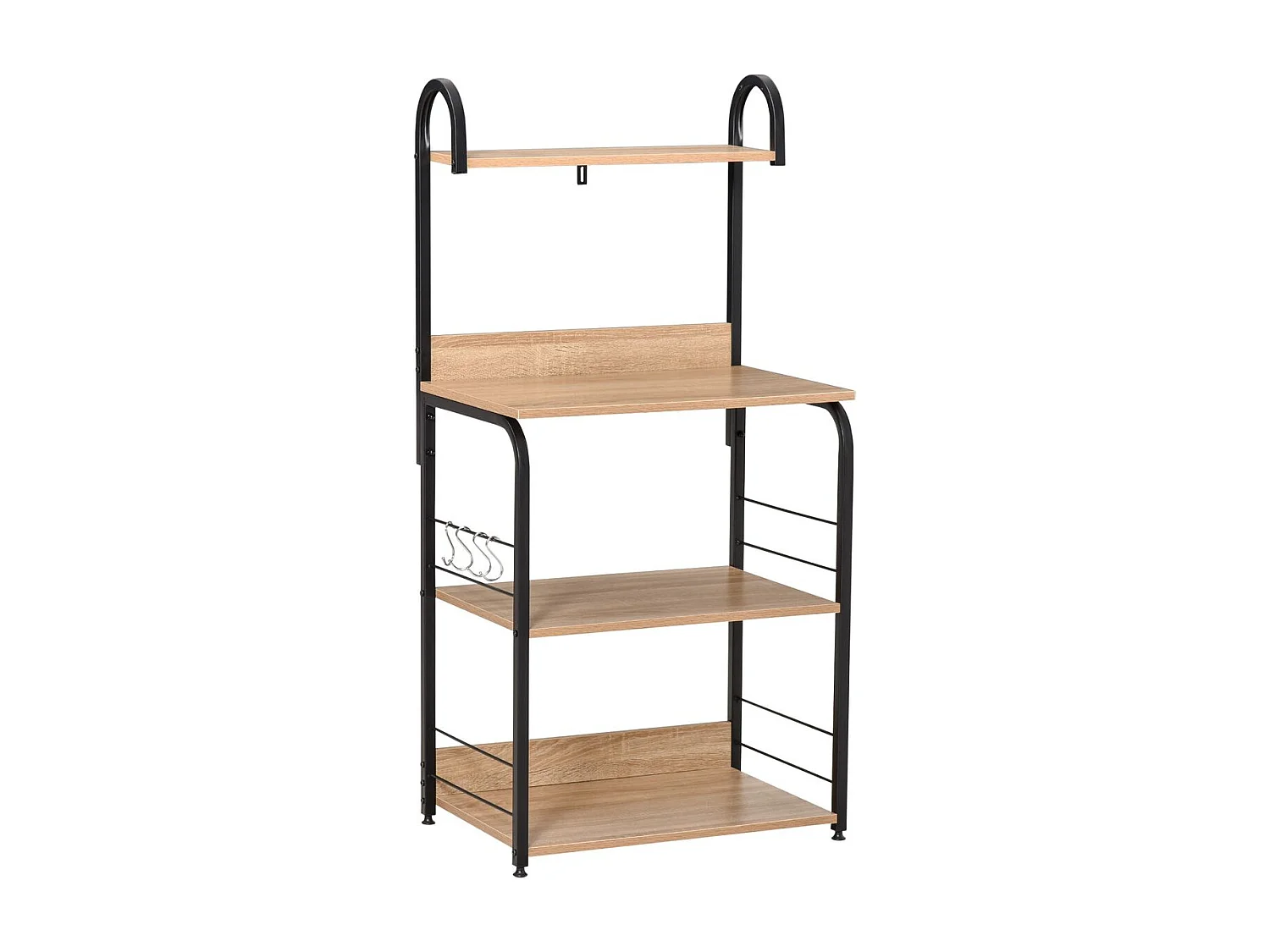 Estante de cocina madera natural 60x40x125 cm HOMCOM