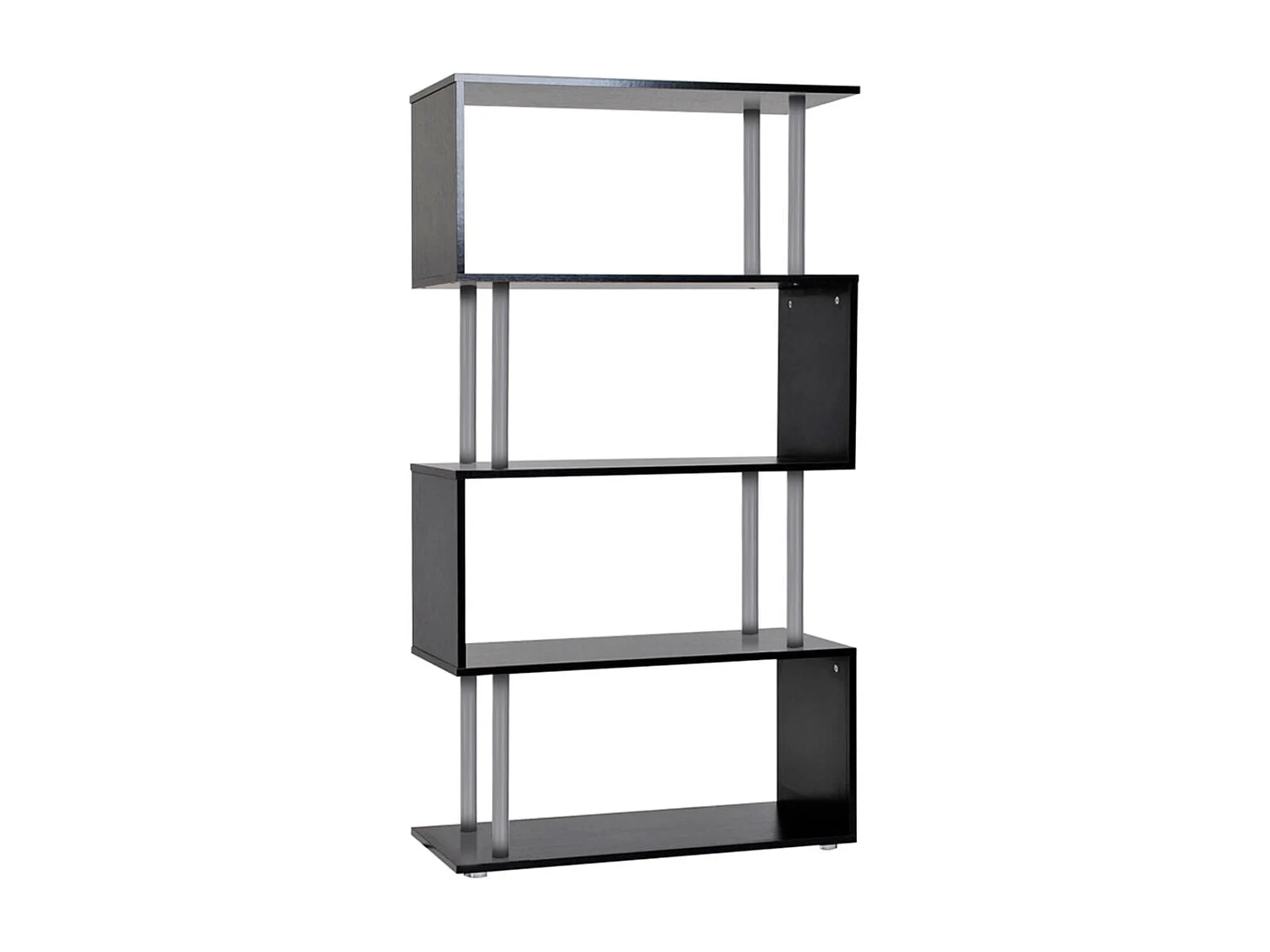 Librería mueble negro 80x30x145 cm HOMCOM