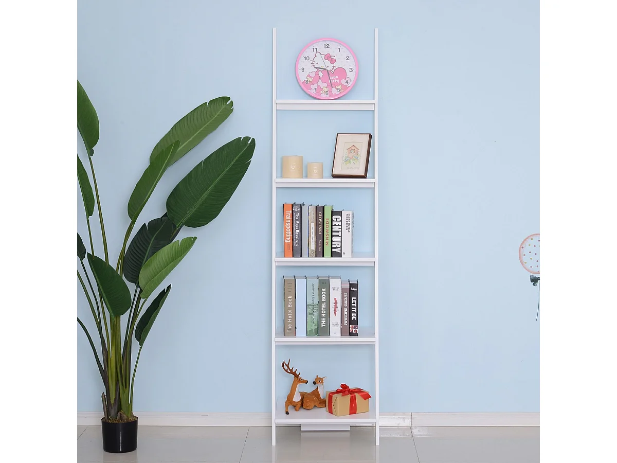 Estantería de escalera blanco 50x40x195 cm HOMCOM