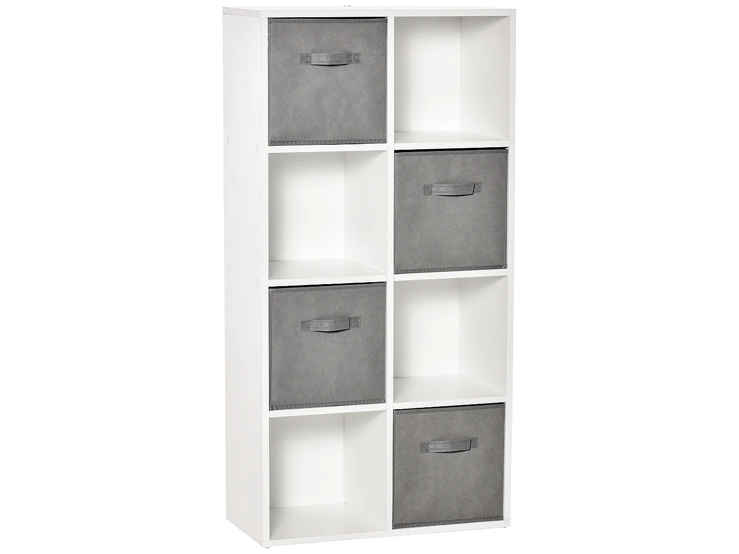 Estantería de 8 cubos blanco 61.5x30x121.6 cm HOMCOM