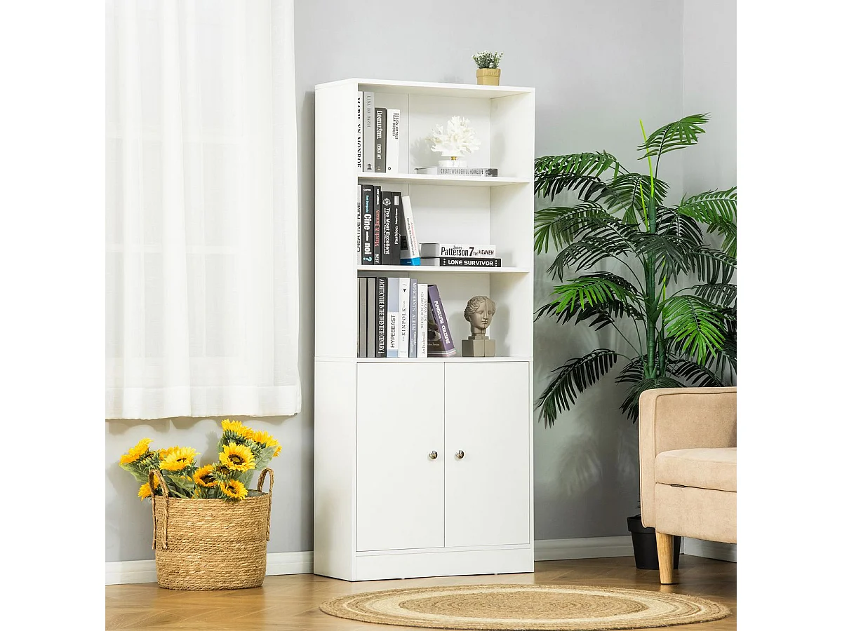 Estantería blanco 70x29.5x167 cm HOMCOM