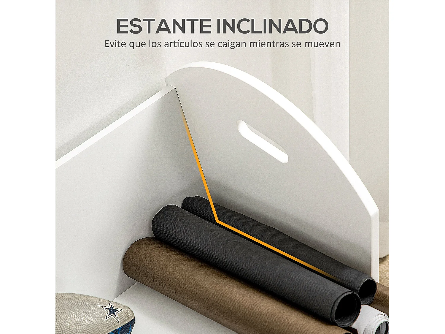 Estantería librería blanco 71x40x78 cm HOMCOM