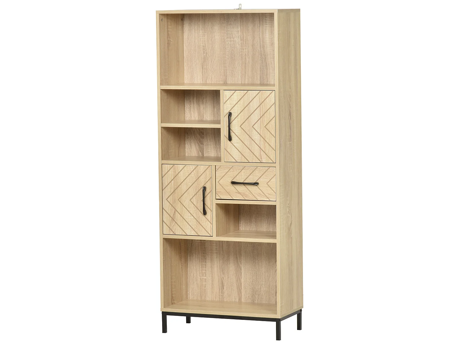 Estantería para libros madera natural 60x30x150 cm HOMCOM