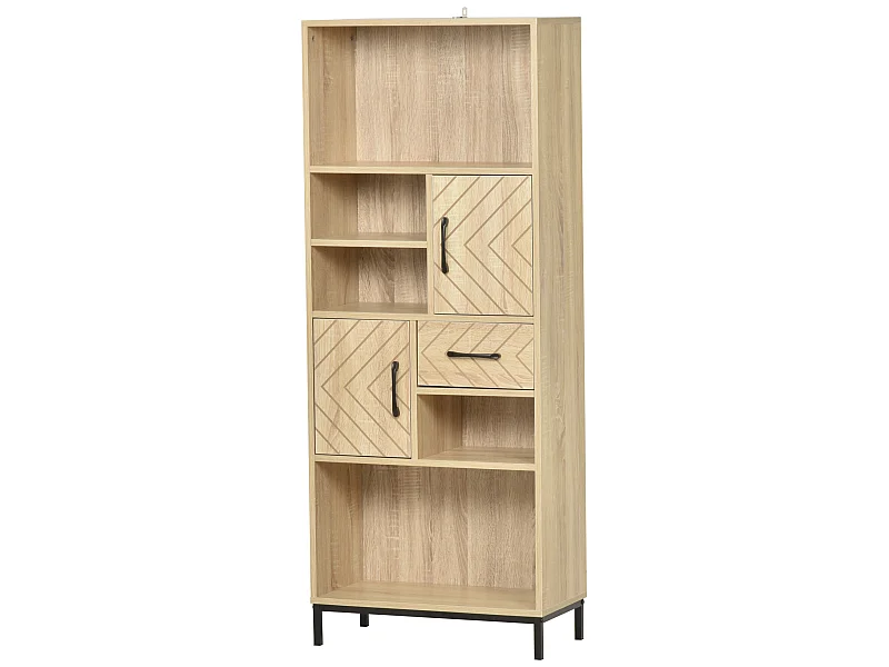 Estantería para libros madera natural 60x30x150 cm HOMCOM