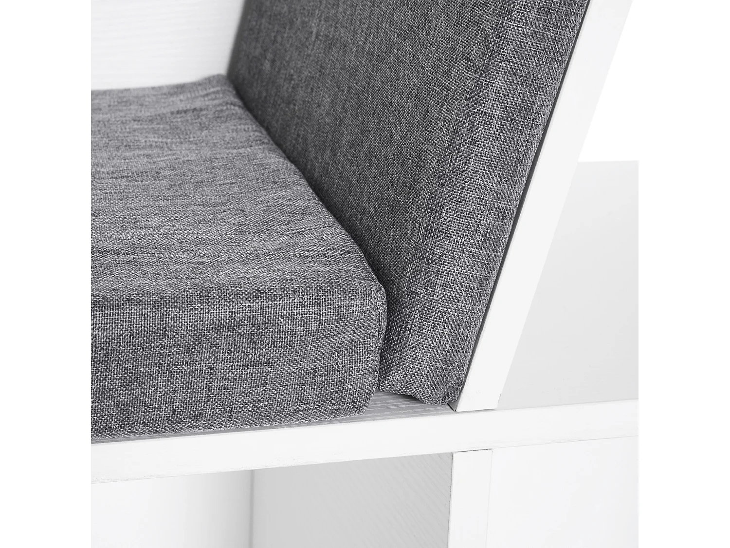 Estantería librería con asiento blanco 102x30x61 cm HOMCOM