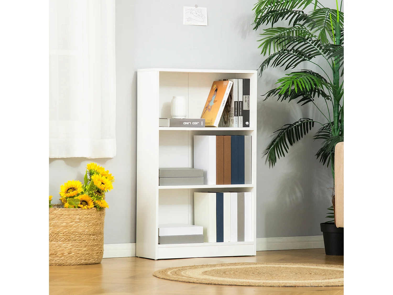 Estantería blanco 62.2x24x102.4 cm HOMCOM