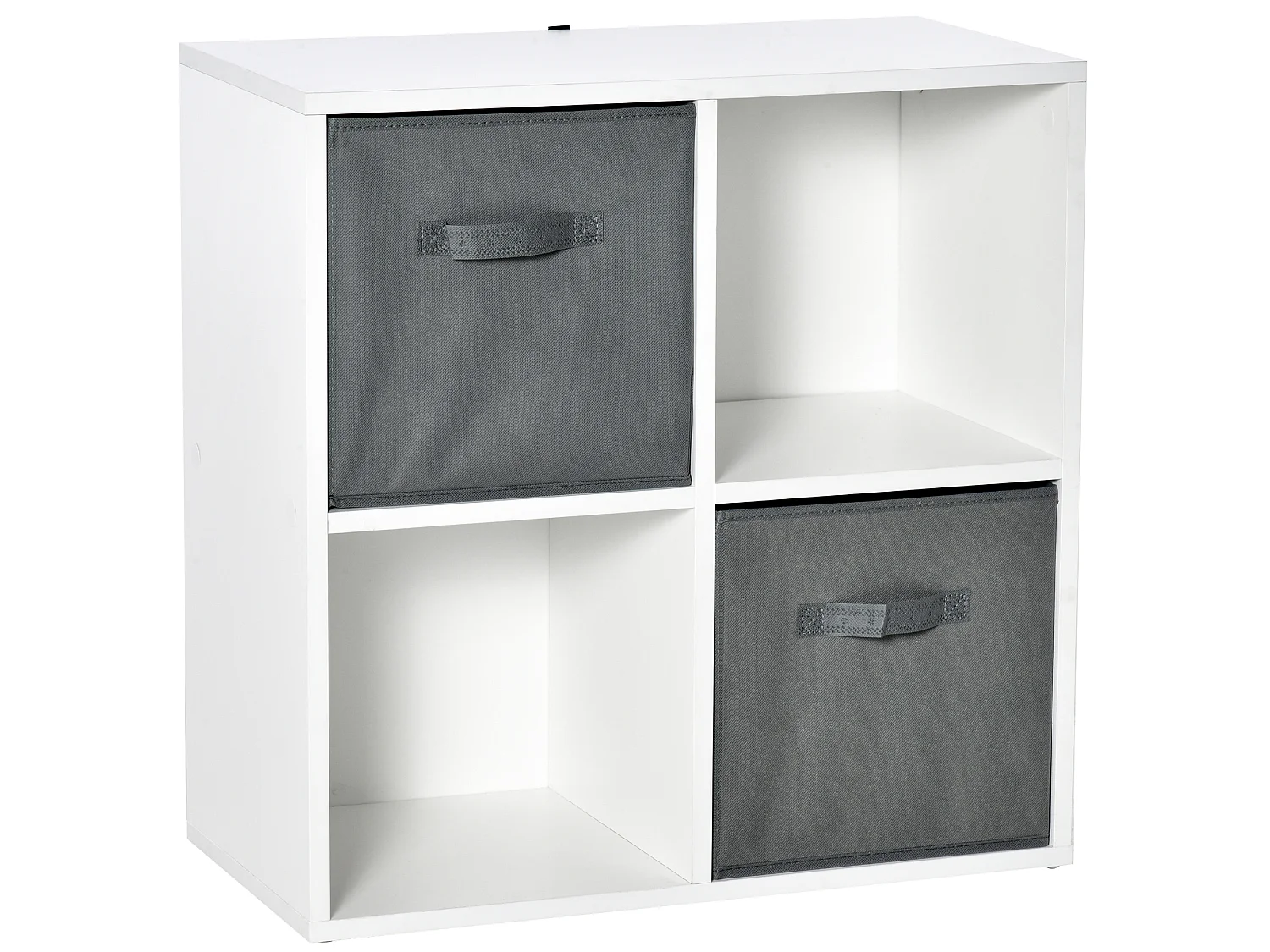 Estantería de 4 cubos blanco 61.5x30x61.5 cm HOMCOM