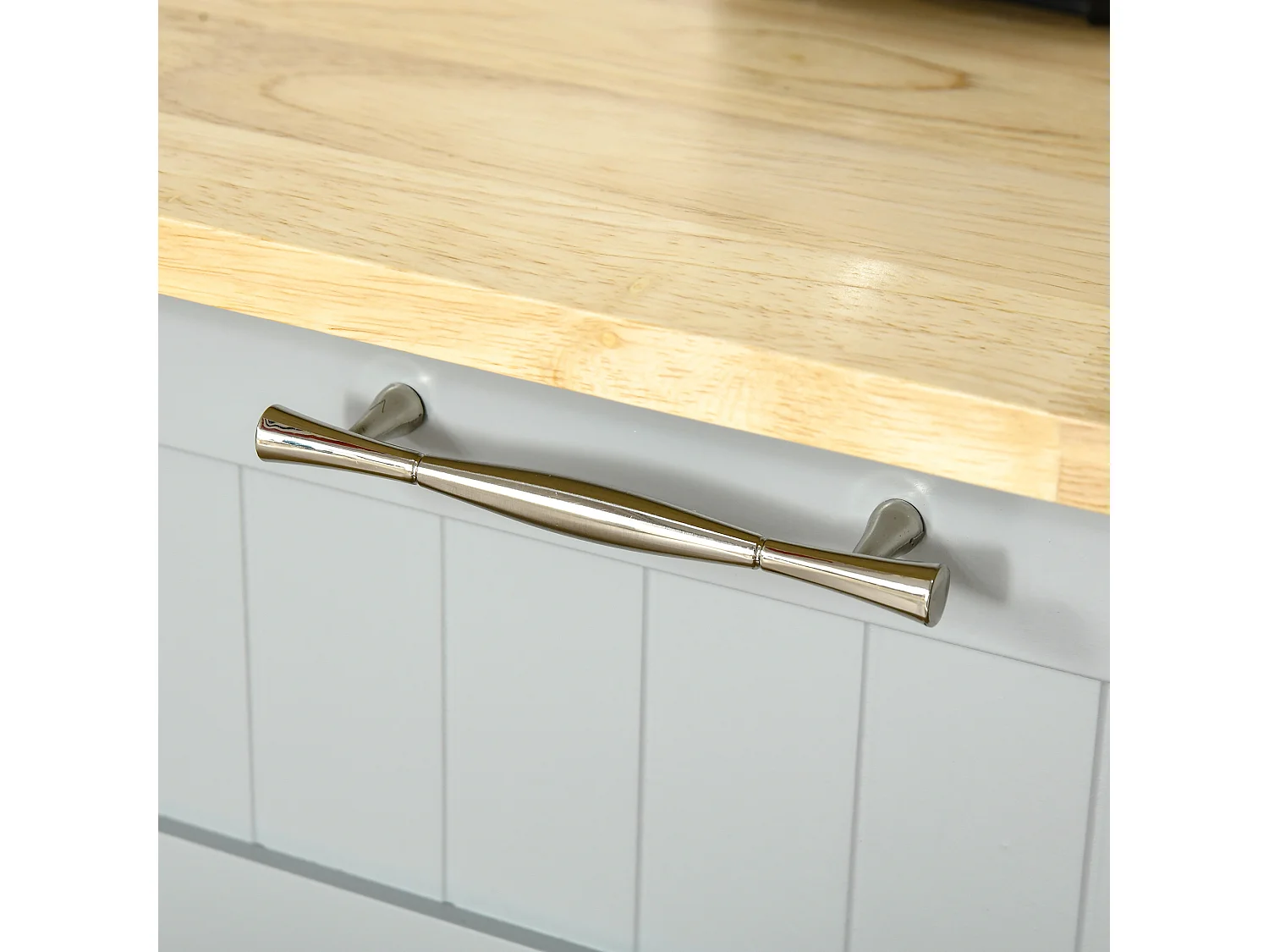 Isla de cocina gris 121x46x91 cm HOMCOM