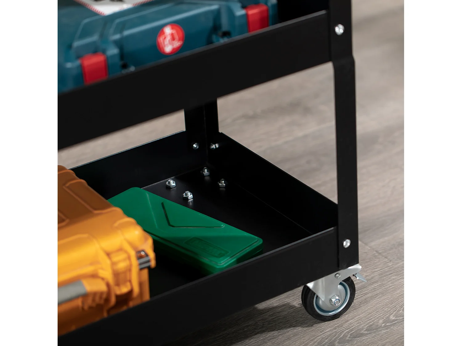 Carro de herramientas negro 83x35.3x76 cm DURHAND